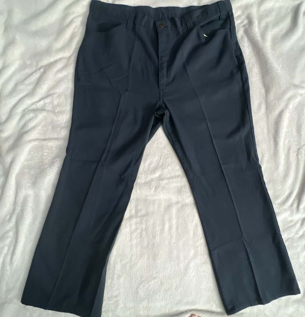 Vintage Levi's For Men SF 207 Navy Blue Dress Pants W42 L30